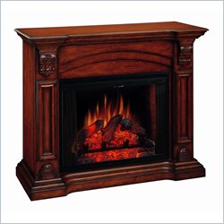 Classic Flame Augusta Free Standing Electric Fireplace In Antique Mahogany Picture