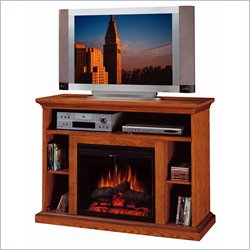 Classic Flame Beverly Electric Fireplace and TV Stand in Premium Oak Finish