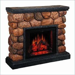 Classic Flame Potomac Faux River Rock Free Standing Electric Fireplace Picture