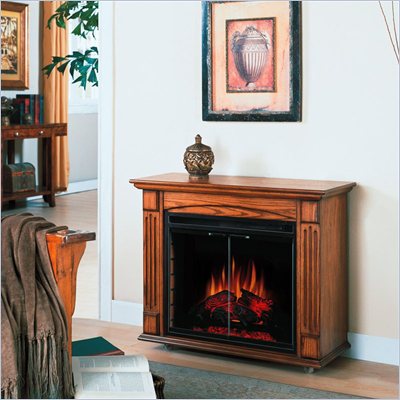 Classic Flame Lancaster Electric Fireplace in Antique Oak