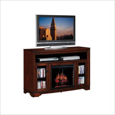 Classic Flame Palisades Electric Fireplace and TV Stand in Empire Cherry