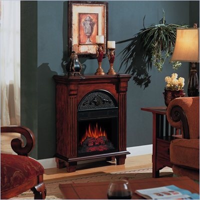 Classic Flame Regency Antique Free Standing Mahogany Electric Fireplace