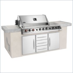 Napoleon Grills Prestige V 600 Series Built-In 55 Inch Infrared Grill in Stainless Steel-Propane