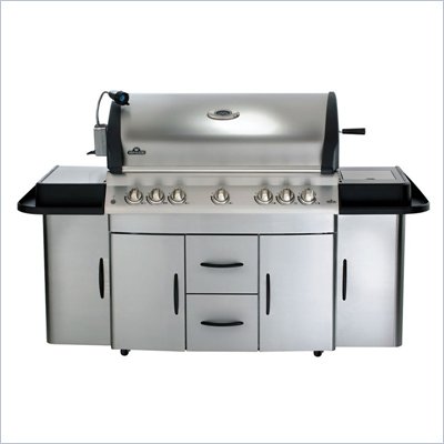 Napoleon Grills Mirage Cabinet 730 Series Cart Infrared Grill in Stainless Steel