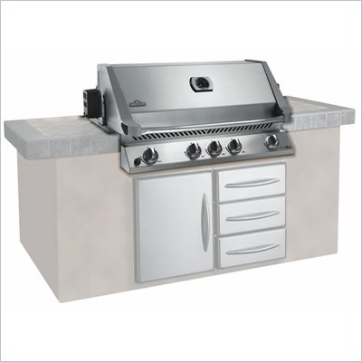 Napoleon Grills Prestige II 600 Series Built-In 37 Inch Infrared Grill in Stainless Steel
