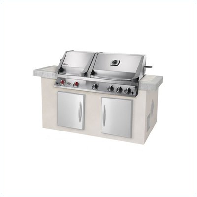 Napoleon Grills Prestige II Gemini 750 Series Built In 49 Inch Infrared Grill in Stainless Steel