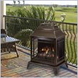 Dimplex Spectra Outdoor Electric Fireplace Display in Metallic Brown