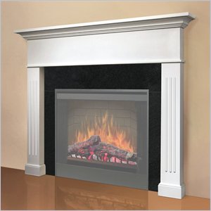 Dimplex Electraflame Built In Flush Mounted Mantel with Black Granite Look Inlay for 33 Inch Built In Firebox