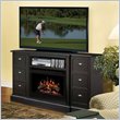 Dimplex Gibbons TV Stand with Electric Fireplace in Espresso