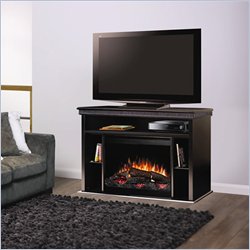 Dimplex Corry TV Stand with Electric Fireplace in Black