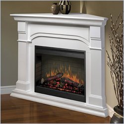 Dimplex Symphony Maestro Oxford Corner Electric Fireplace in White
