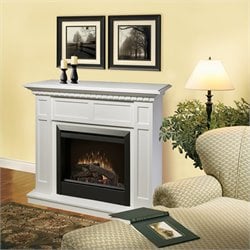 Dimplex Caprice Free Standing Electric Fireplace in White