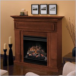 Dimplex West Highland Electric Fireplace in Brown/Cherry Finish