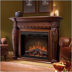 Dimplex Electraflame Vienna Electric Fireplace in Burnished Walnut