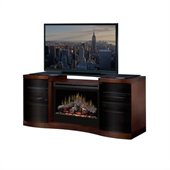 Dimplex Acton Electric Fireplace Media Console in Walnut