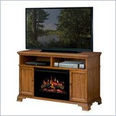 Dimplex Brookings Electric Fireplace  Media Console in Dark Oak