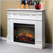 Dimplex Traditional Mantel Electric Fireplace in Preprimed White