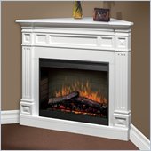 Dimplex Traditional Corner Mantel Electric Fireplace in White