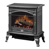 Dimplex Lincoln Traditional Stove in Gloss Pewter