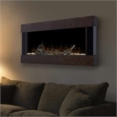 Dimplex Chalet Wall Mount Electric Fireplace in Mocha Ash