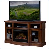 Dimplex Portobello Electric Fireplace Media Console in Walnut