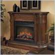 Dimplex Symphony Ovation Carlyle Electric Fireplace in Burnished Walnut with Granite Surround