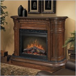 Dimplex Ovation Carlyle Electric Fireplace Heater in Burnished Walnut