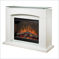 Dimplex Ovation Laguna Electric Fireplace in Gloss White