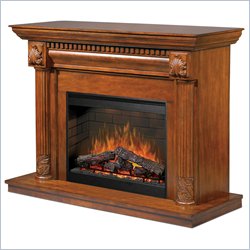 Dimplex Ovation Heritage Leaf Walnut Electric Fireplace