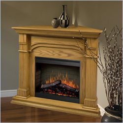 Dimplex Symphony Maestro Oxford Corner Electric Fireplace in Medium Oak