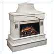 Dimplex Rocklin Free Standing Electric Outdoor Fireplace in White Finish
