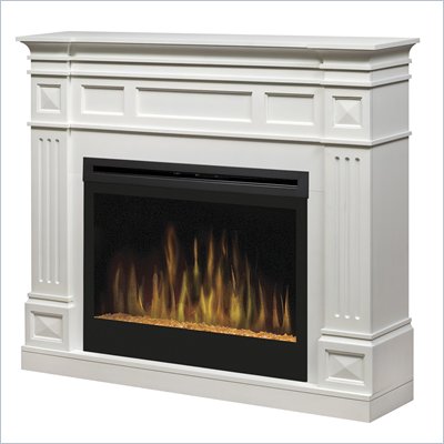 Dimplex Traditional 33" Electric Ember Fireplace in White