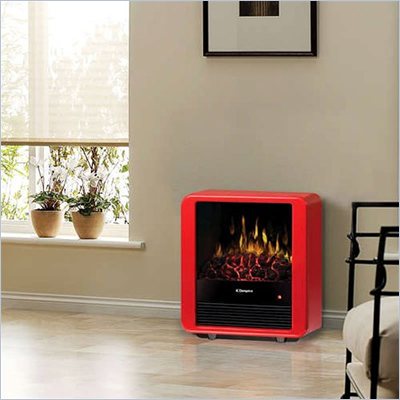 Dimplex Mini Free Standing Cube Stove in Red