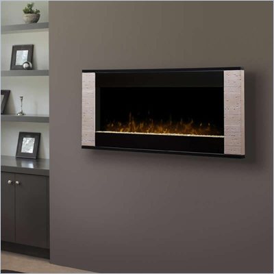 Dimplex Strata Wall Mount Electric Fireplace in Travertine