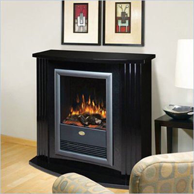 Electrolog by Dimplex Electraflame Mozart Electric Fireplace in Gloss Black