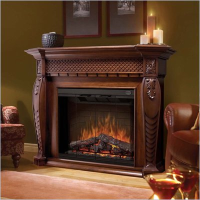 Dimplex Electraflame Vienna Electric Fireplace in Burnished Walnut