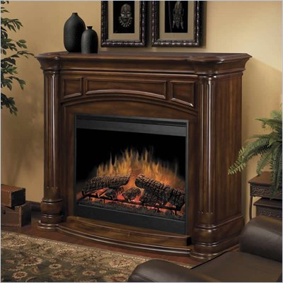 Dimplex Belvedere Electric Fireplace in Burnished Walnut
