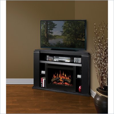 Dimplex Cloverdale Media Mantel in Black