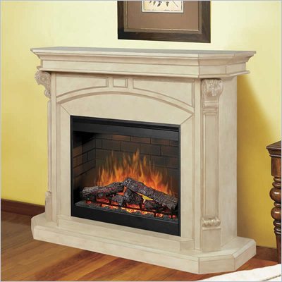 Dimplex Bromley Mantel Electric Fireplace in Parchment