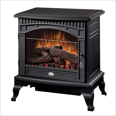 Dimplex Electraflame Lincoln Compact Free Standing Stove Heater in Black