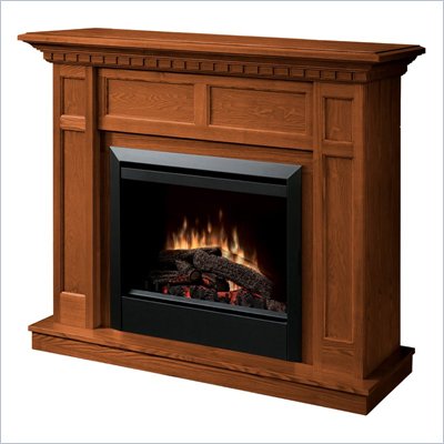Dimplex Caprice Free Standing Electric Fireplace in Warm Oak