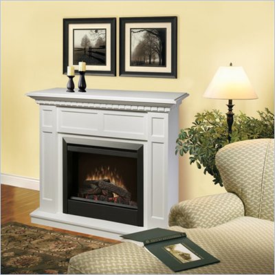 Dimplex Caprice Free Standing Electric Fireplace in White