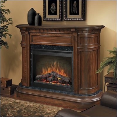 Dimplex Symphony Ovation Carlyle Free Standing Electric Fireplace in Walnut 