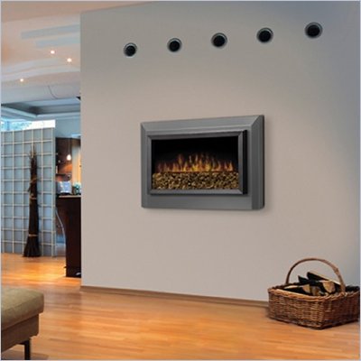Dimplex Pelham Wall-Mount Electric Fireplace in Pewter Grey