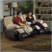 Catnapper Shamrock Reclining Console Loveseat with Cupholders & Storage