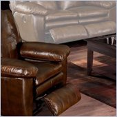 Catnapper Sonoma Rocker Leather Recliner in Sable