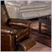 Catnapper Sonoma Rocker Leather Recliner in Sable