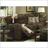 Catnapper Tundra Reclining Sofa in Chocolate and Moss