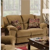 Catnapper Transformer Rocking Reclining Loveseat in Beige