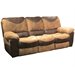 Catnapper Portman Reclining Sofa in Saddle and Chocolate